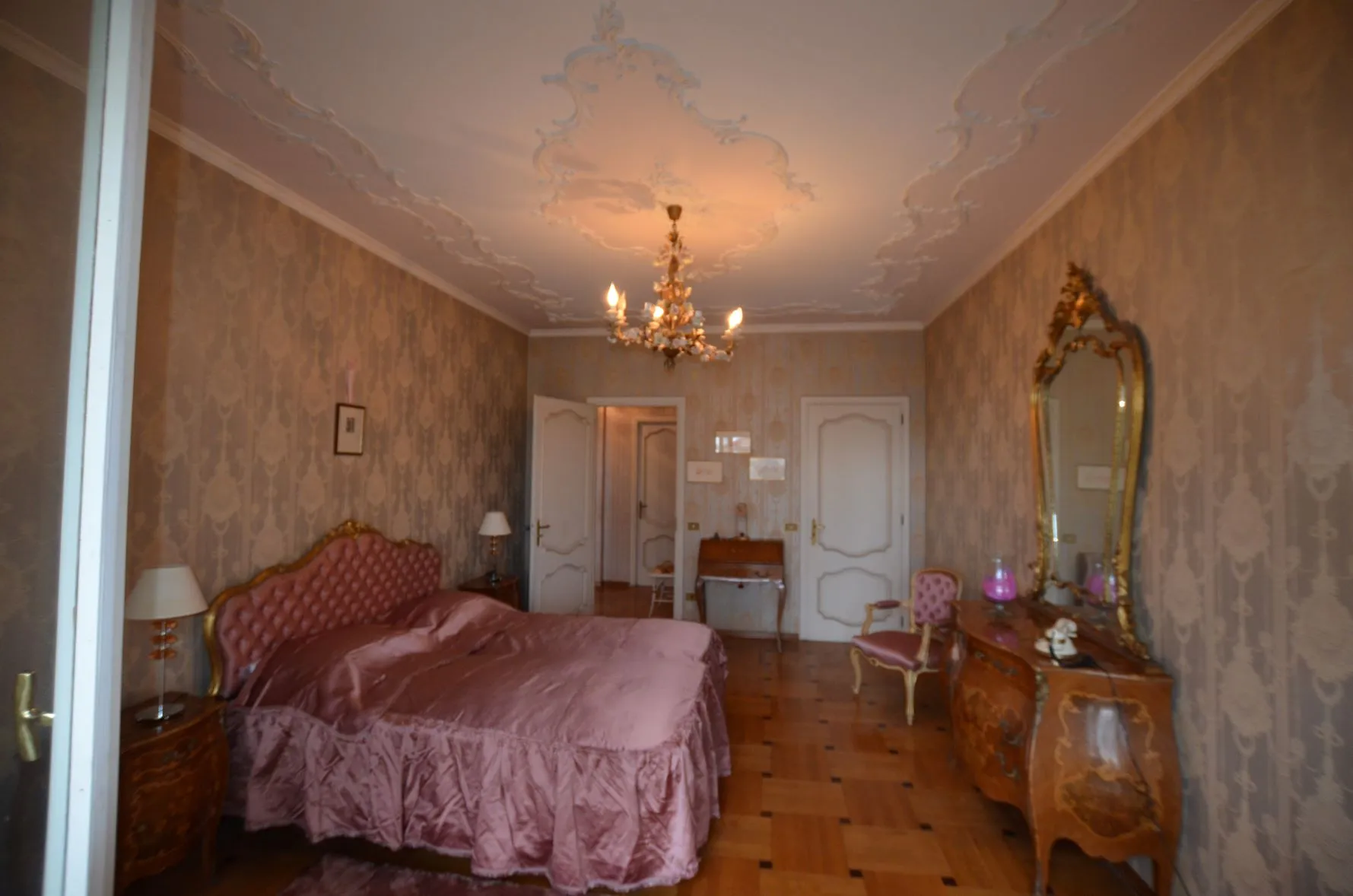 Bedroom in the apartment in Sanremo in Via Nuvoloni