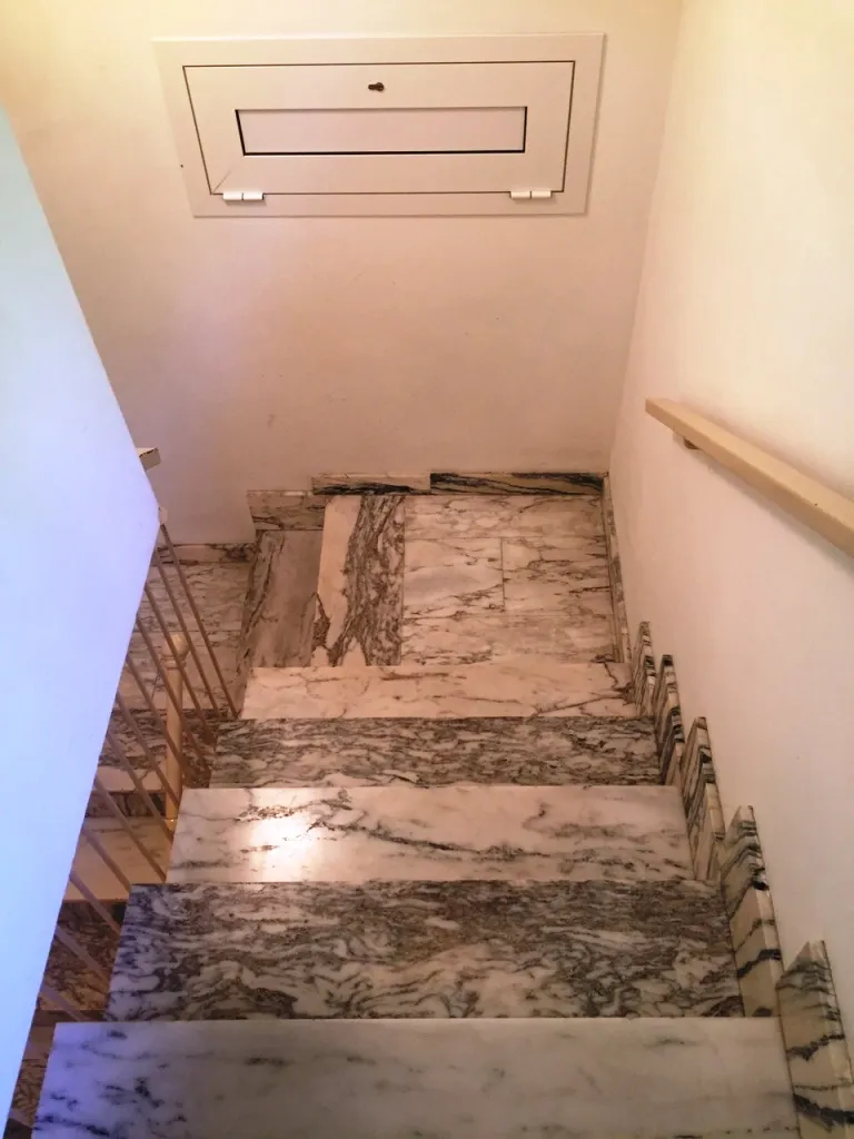 Stairs in eight-room villa in Sanremo