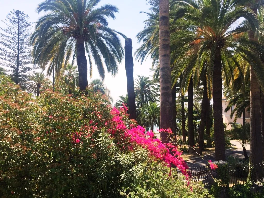 Garden in eight-room villa in Sanremo