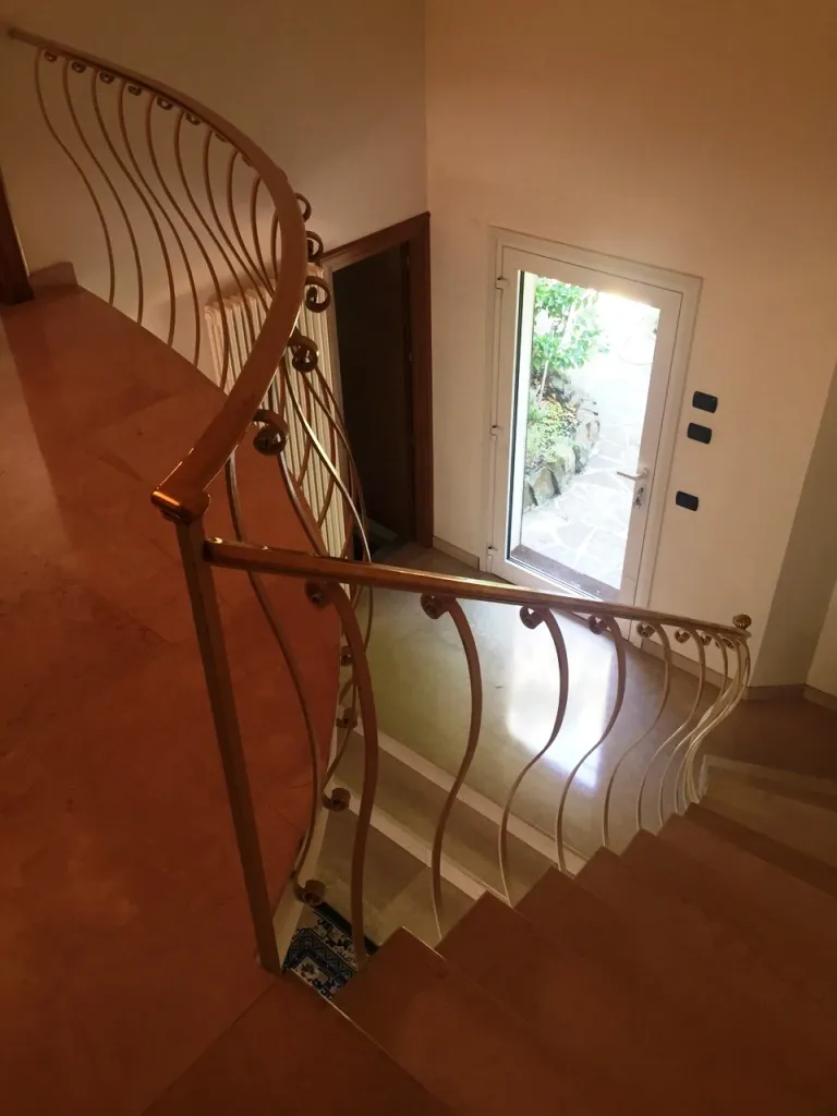 Stairs in eight-room villa in Sanremo