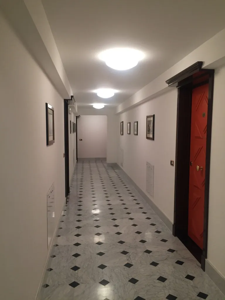 Entrance view in apartment in Sanremo in villa Mafalda