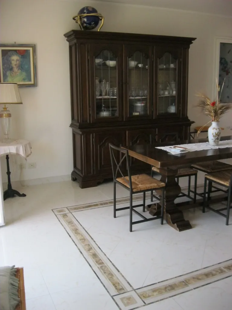 Dinning room in eight-room villa in Sanremo