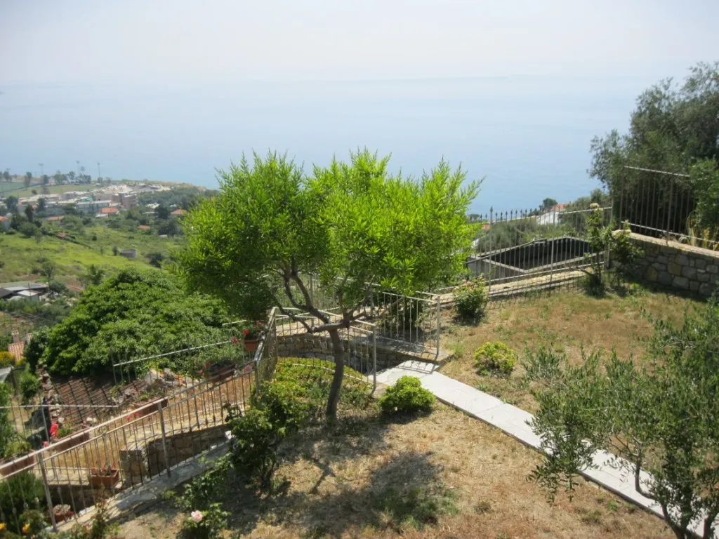 Seaside view from eight-room villa in Sanremo