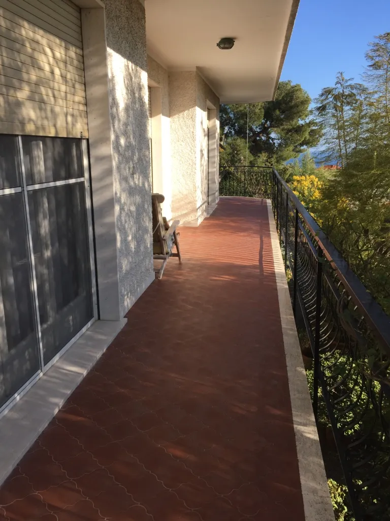 Terrace in seven-room villa in Sanremo