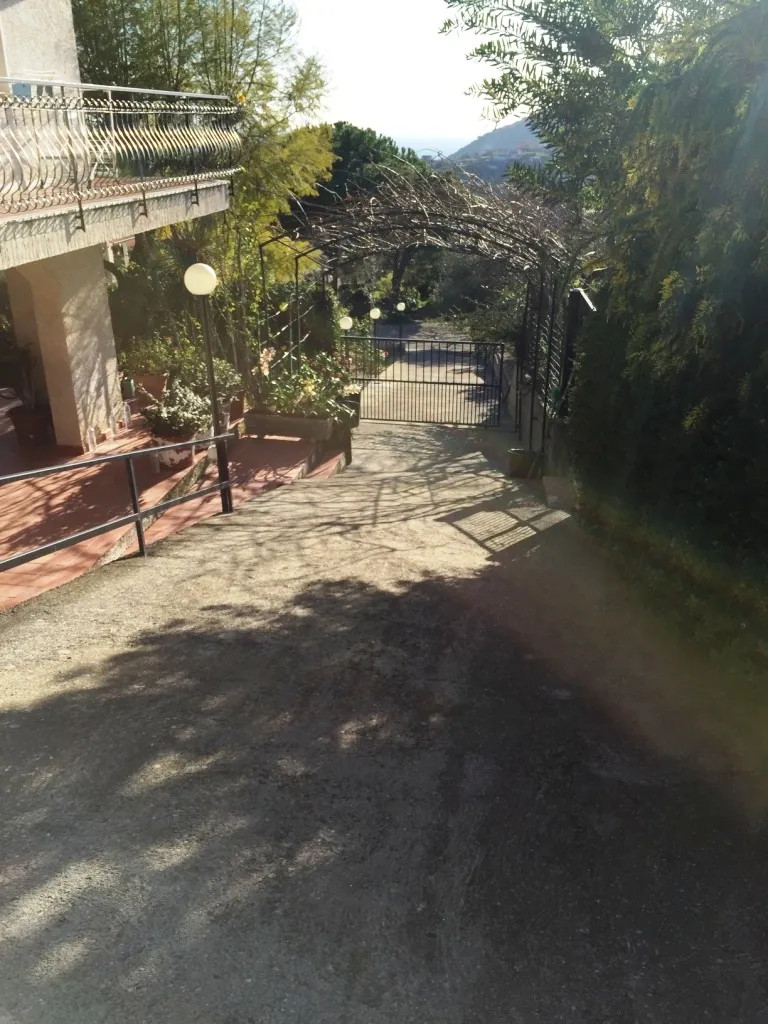 Entrance gates in seven-room villa in Sanremo