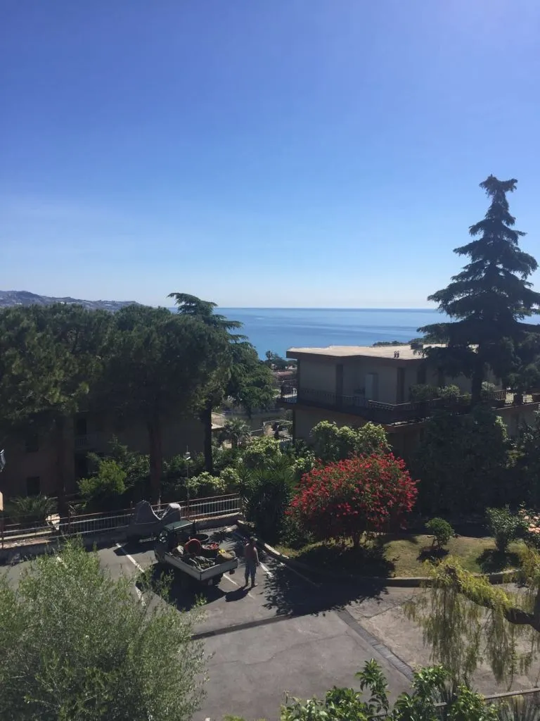 Seaside view from five-room villa in Sanremo