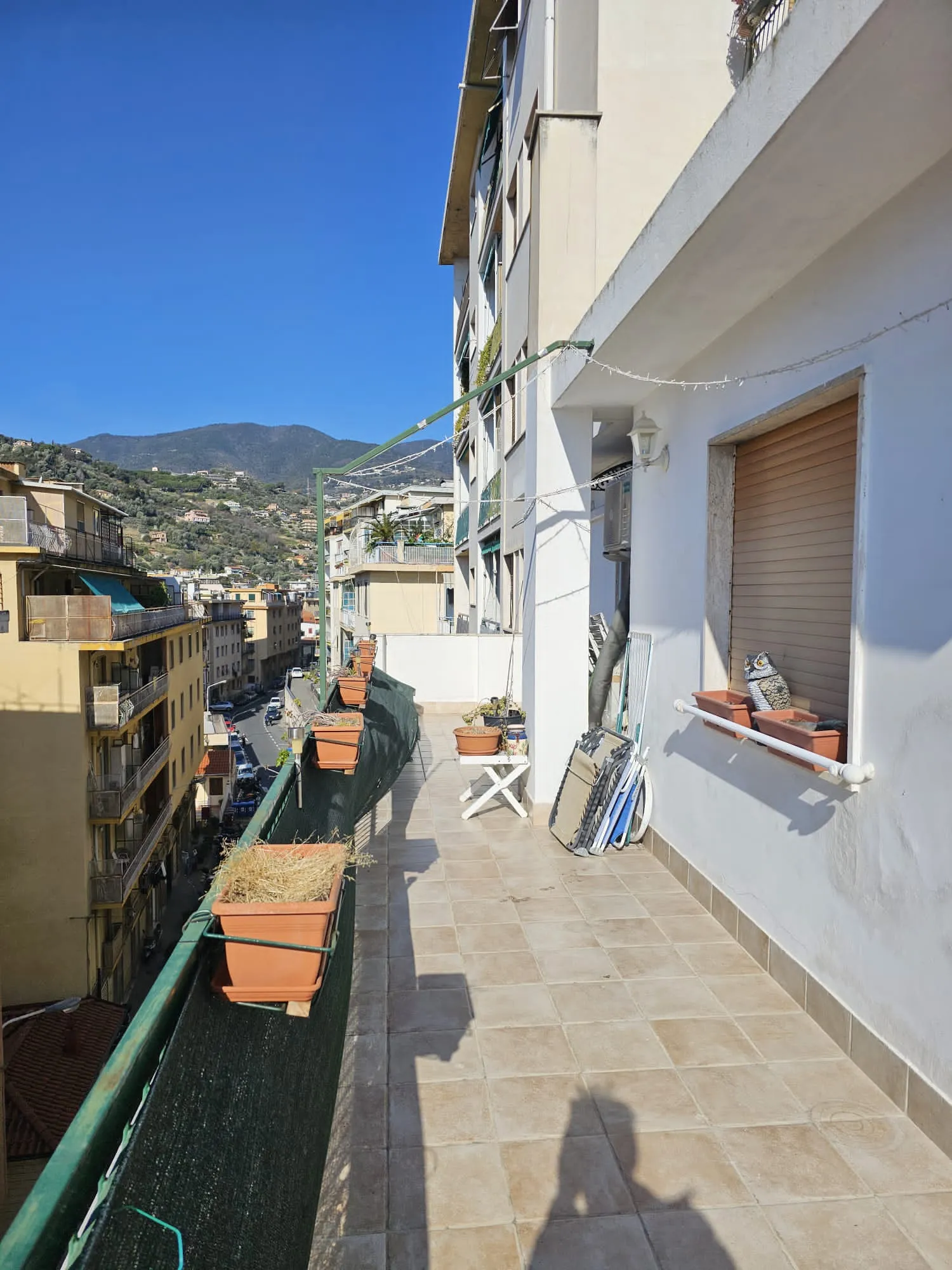 Terrace in apartment in Sanremo via Galileo Galilei