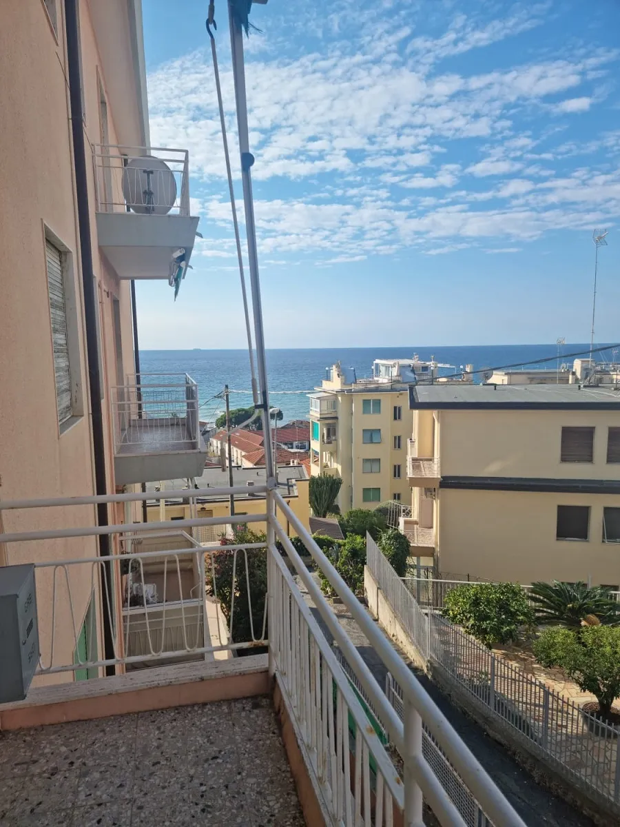 Seaview from apartment in Sanremo