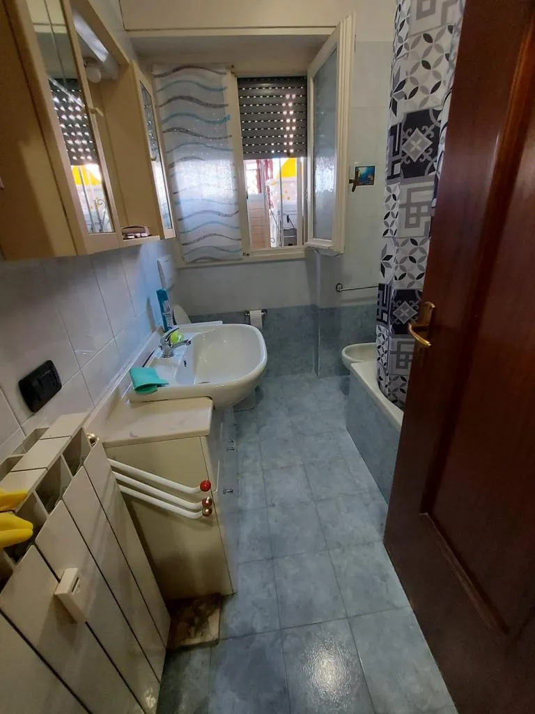 Bathroom in three-room apartment in Sanremo