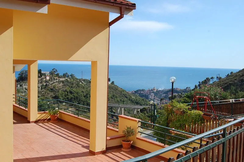 Seaside view from villa San Pietro in Sanremo