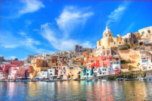 Italian houses by the sea