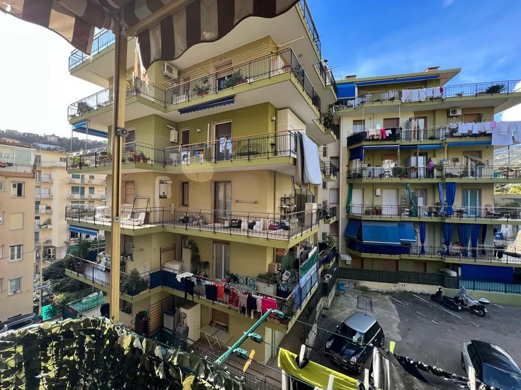 View from balcony in two-room apartment in Sanremo